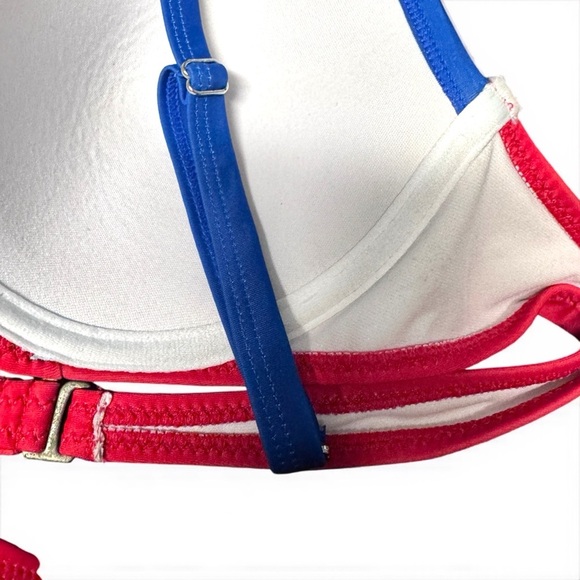 Stars & Stripes Sizzle: NWOT Patriotic Push-Up Bikini! 🇺🇸 Ladies Large ❤️🤍💙 - Picture 14 of 15